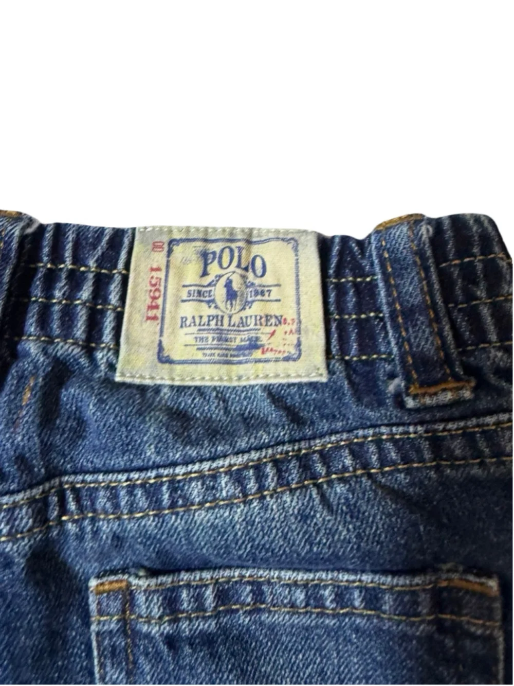 Vintage Polo Ralph Lauren Baby Jeans 12M Y2K Denim Straight Leg Prep
